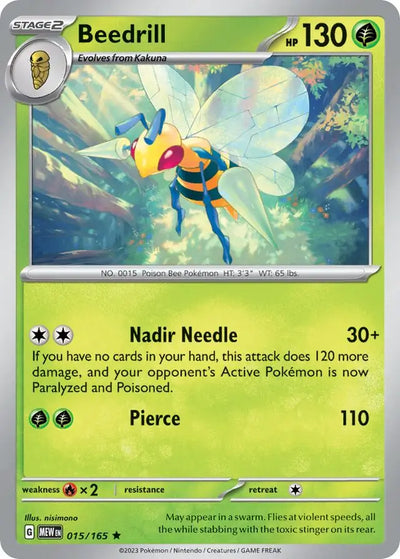 Pokemon Card 151 Beedrill #15