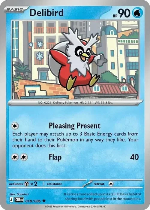 Pokemon Chaos Rising Delibird #18