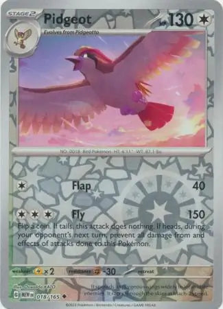 Pokemon Card 151 Pidgeot Reverse Holo #18