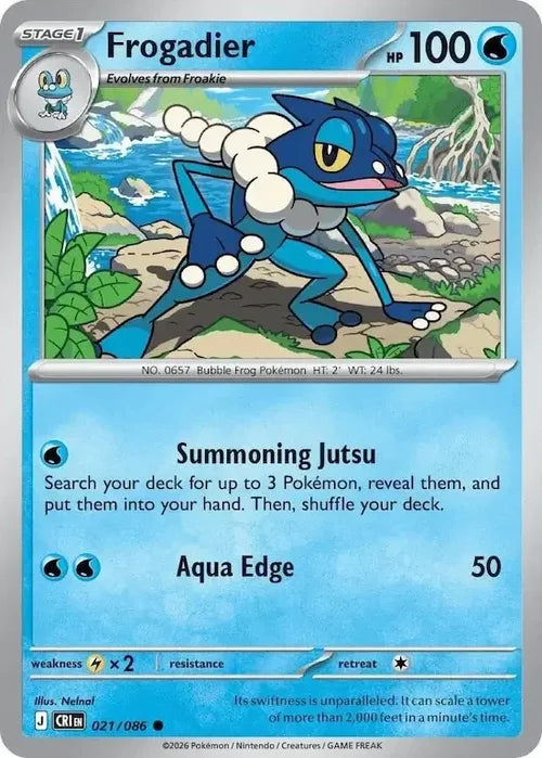 Pokemon Chaos Rising Frogadier #21