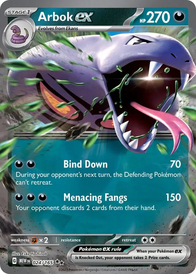 Pokemon Card 151 Arbok ex #24