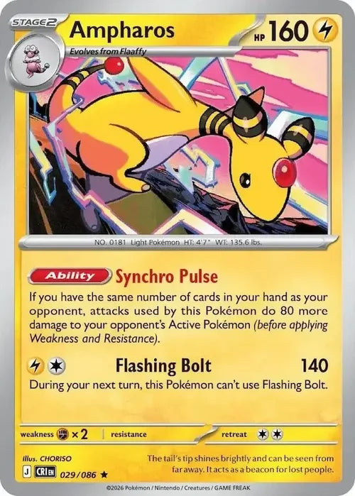 Pokemon Chaos Rising Ampharos #29