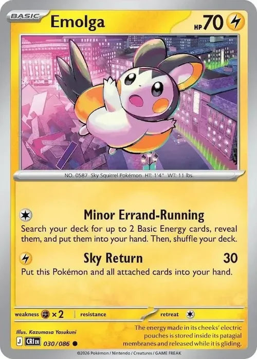 Pokemon Chaos Rising Emolga #30