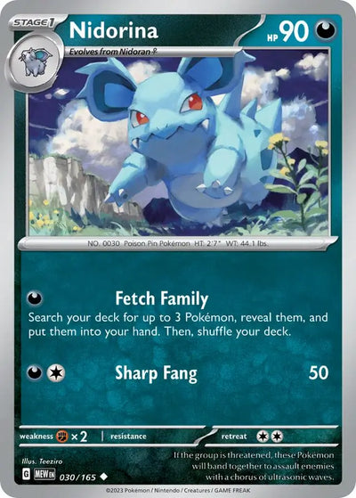 Pokemon Card 151 Nidorina #30