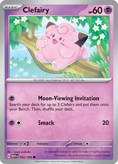 Pokemon Card 151 Clefairy #35