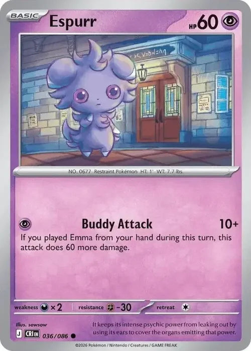 Pokemon Chaos Rising Espurr #36