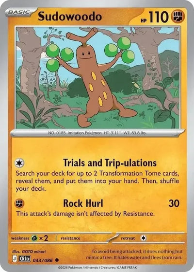 Pokemon Chaos Rising Sudowoodo #43