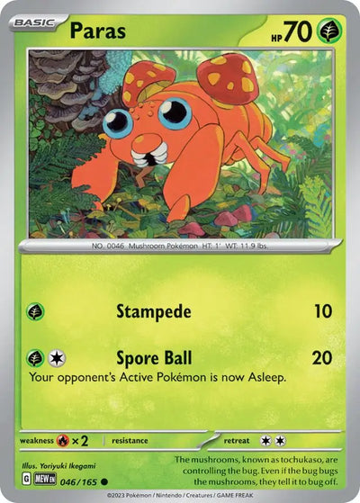 Pokemon Card 151 Paras #46