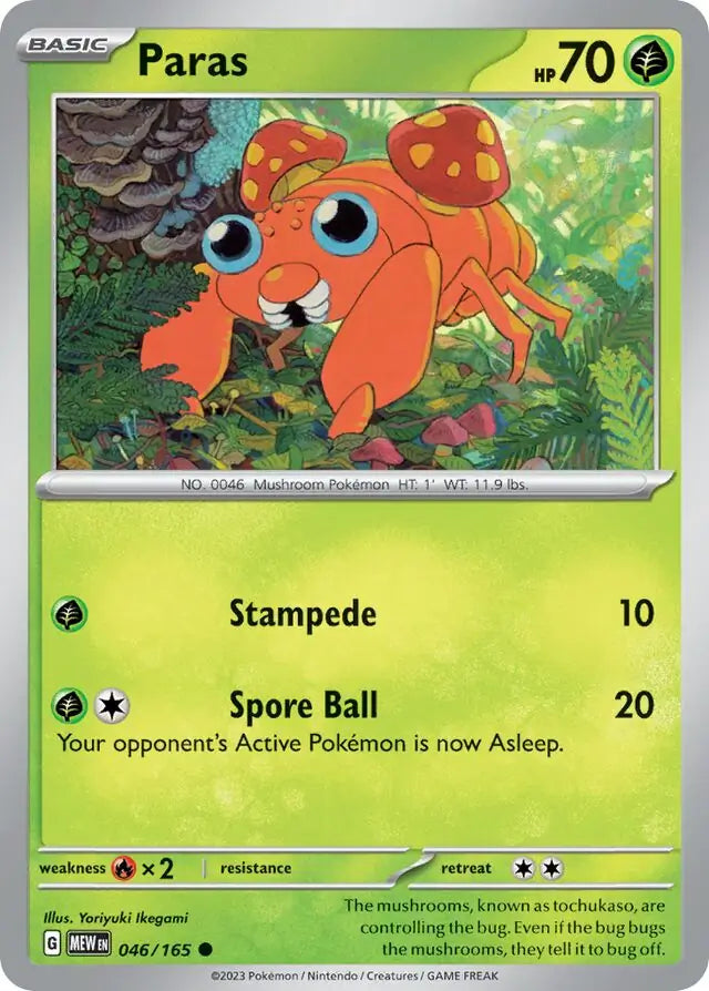 Pokemon Card 151 Paras #46