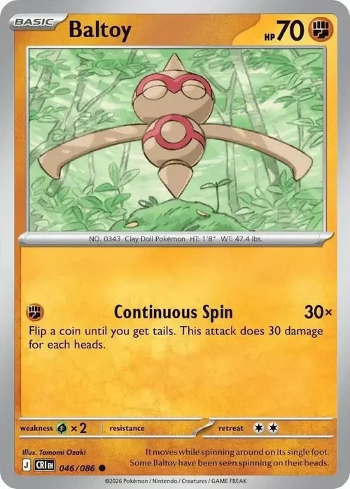 Pokemon Chaos Rising Baltoy #46
