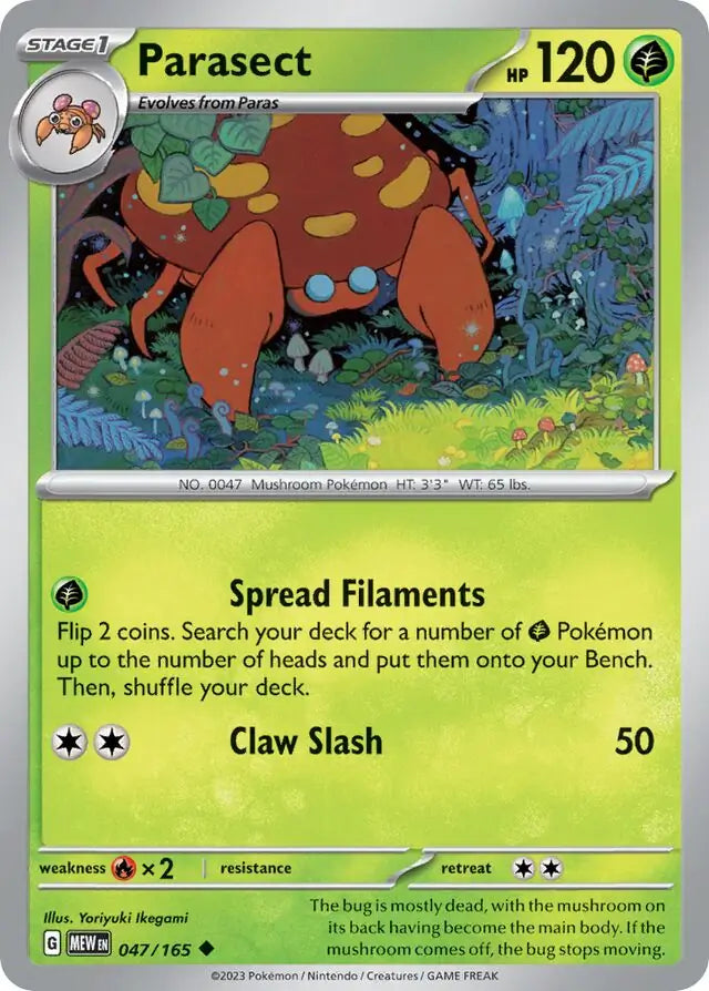 Pokemon Card 151 Parasect #47