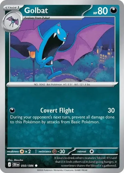 Pokemon Chaos Rising Golbat #50