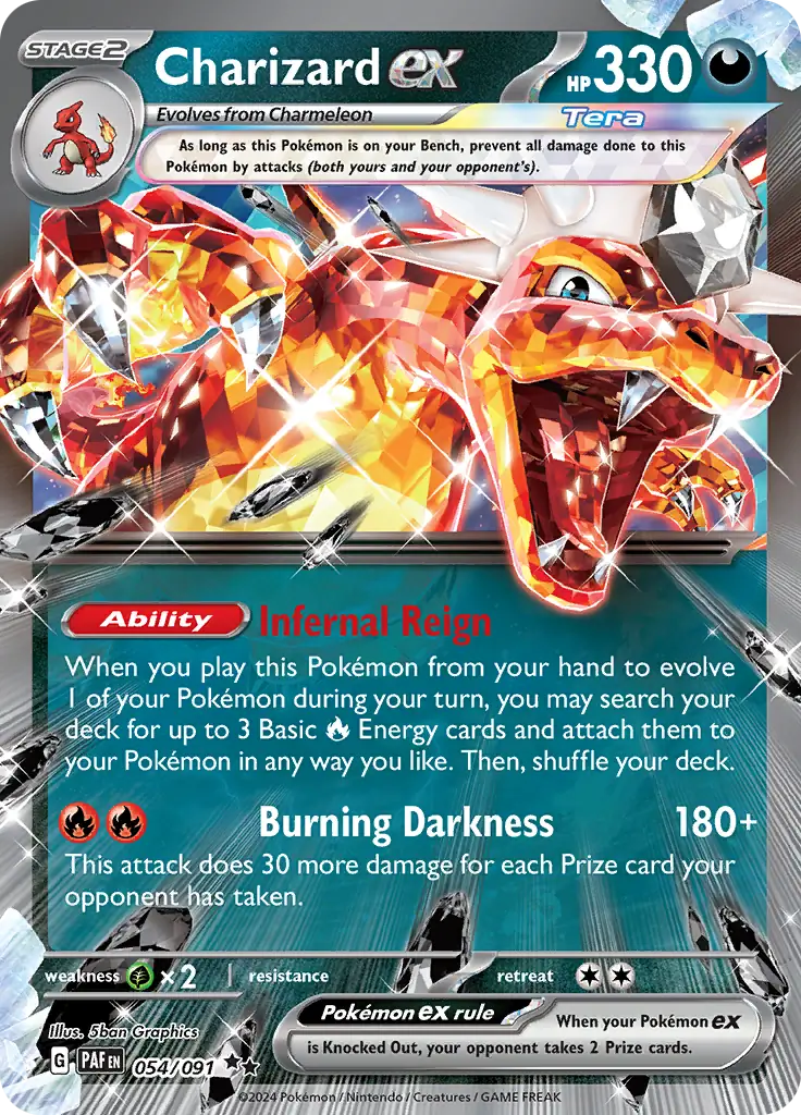 Pokemon Paldean Fates Charizard #054