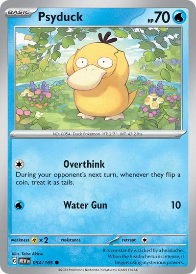 Pokemon Card 151 Psyduck #54