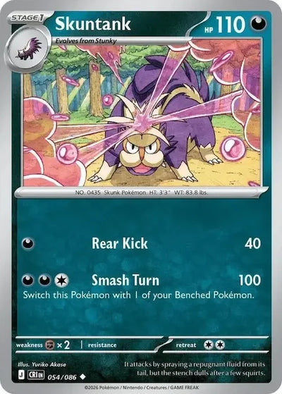 Pokemon Chaos Rising Skuntank #54