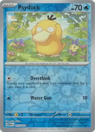 Pokemon Card 151 Psyduck Reverse Holo #54