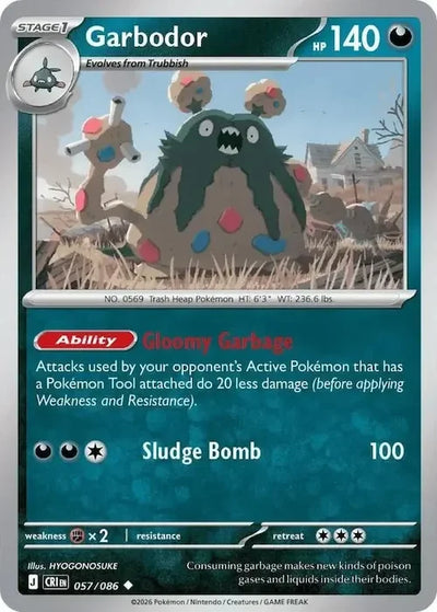 Pokemon Chaos Rising Garbodor #57
