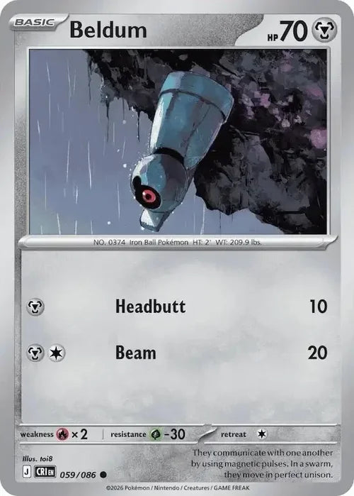 Pokemon Chaos Rising Beldum #59
