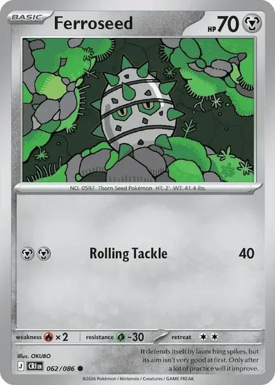 Pokemon Chaos Rising Ferroseed #62