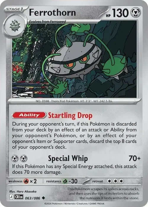 Pokemon Chaos Rising Ferrothorn #63