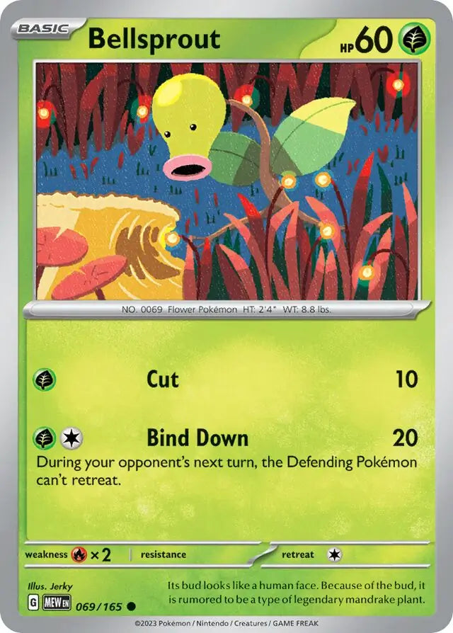 Pokemon Card 151 Bellsprout #69