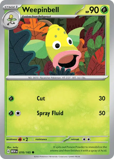 Pokemon Card 151 Weepinbell #70