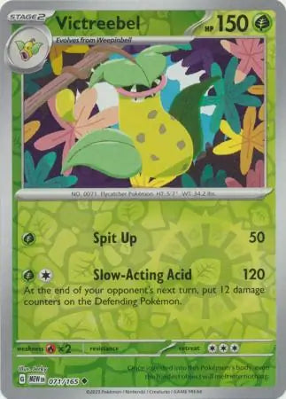 Pokemon Card 151 Victreebel Reverse Holo #71