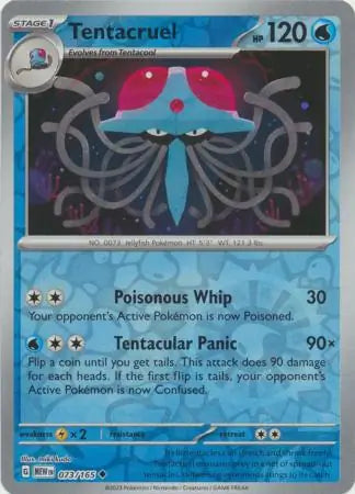 Pokemon Card 151 Tentacruel Reverse Holo #73