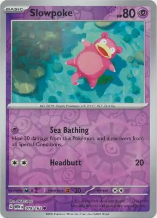 Pokemon Card 151 Slowpoke Reverse Holo #79
