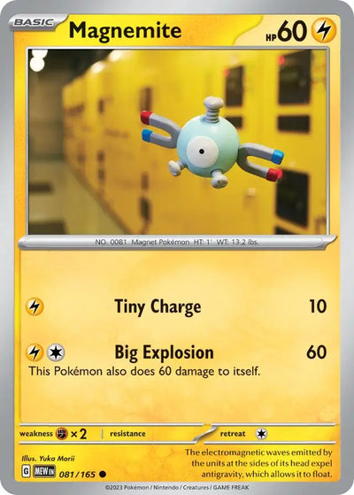 Pokemon Card 151 Magnemite #81