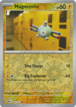 Pokemon Card 151 Magnemite Reverse Holo #81