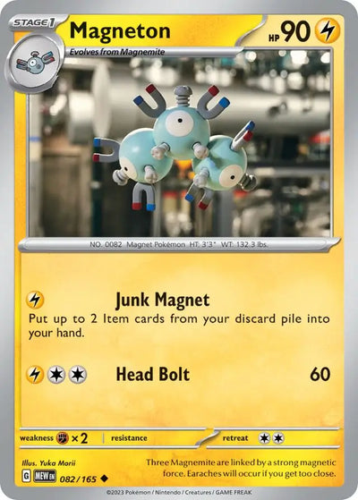 Pokemon Card 151 Magneton #82