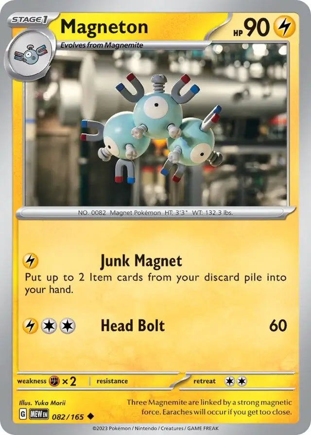 Pokemon Card 151 Magneton #82