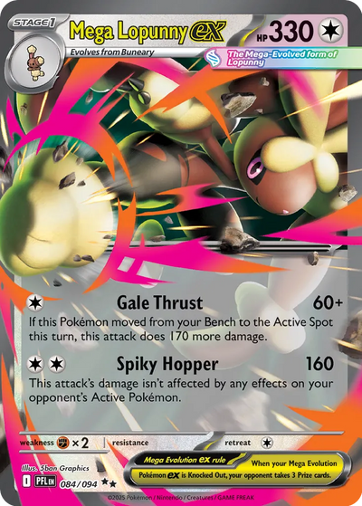 Pokemon Phantasmal Flames Mega Lopunny #084