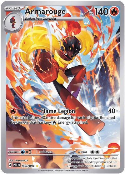 Pokemon Pitch Black Armarouge #086