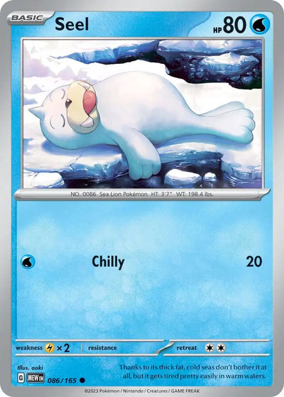 Pokemon Card 151 Seel #86
