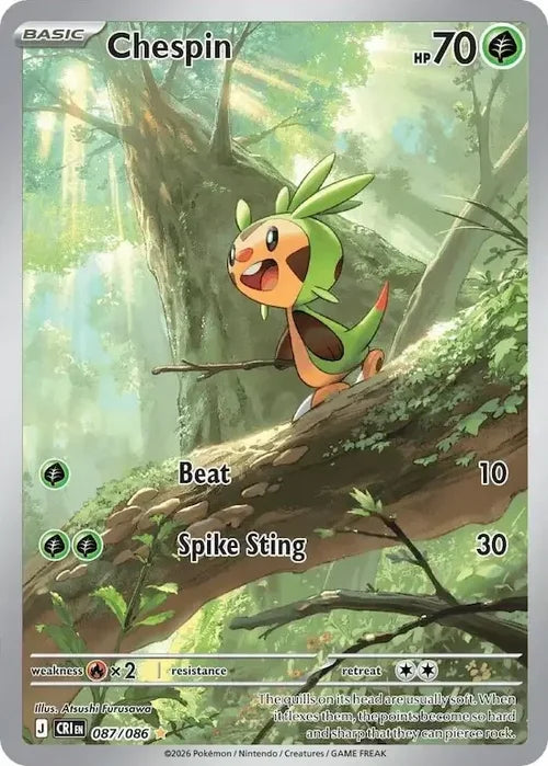 Pokemon Chaos Rising Chespin #087