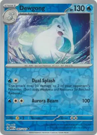 Pokemon Card 151 Dewgong Reverse Holo #87