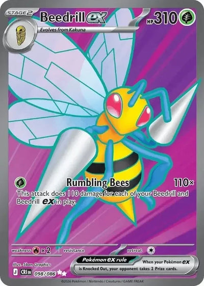 Pokemon Chaos Rising Beedrill #098