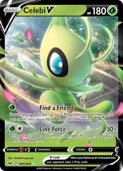 Pokemon Sword & Shield Celebi V #001
