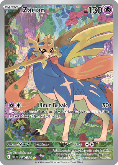 Pokemon Phantasmal Flames Zacian #100