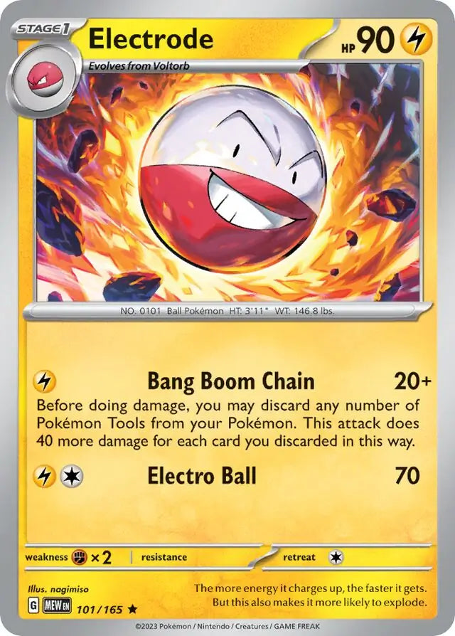 Pokemon Card 151 Electrode #101