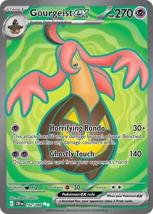 Pokemon Chaos Rising Gourgeist #102