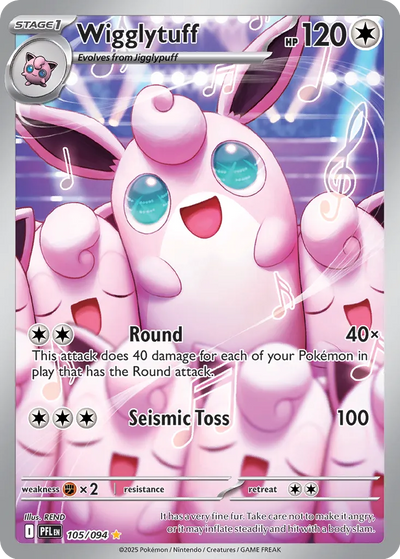 Pokemon Phantasmal Flames Wigglytuff #105