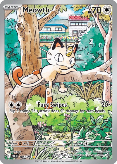 Pokemon Phantasmal Flames Meowth #106