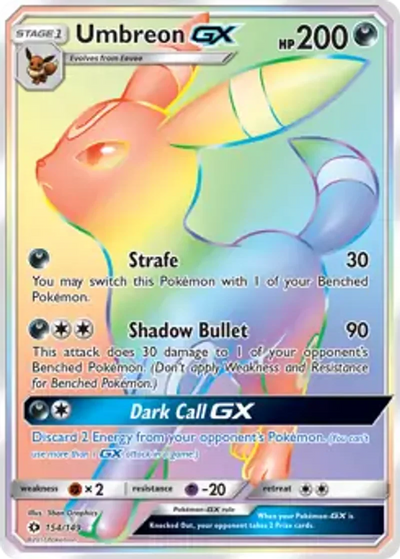 Pokemon Sun & Moon Umbreon GX #154