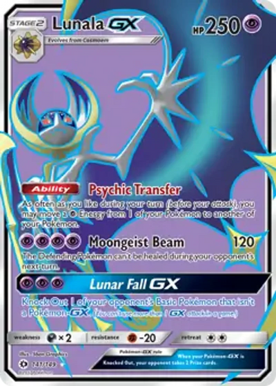 Pokemon Sun & Moon Lunala GX #141