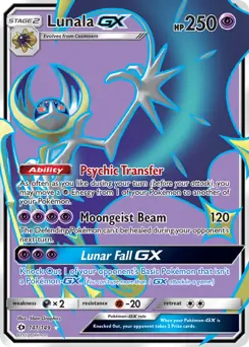 Pokemon Sun & Moon Lunala GX #141