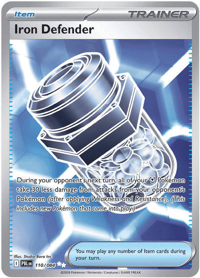 Pokemon Pitch Black Iron Defender #110