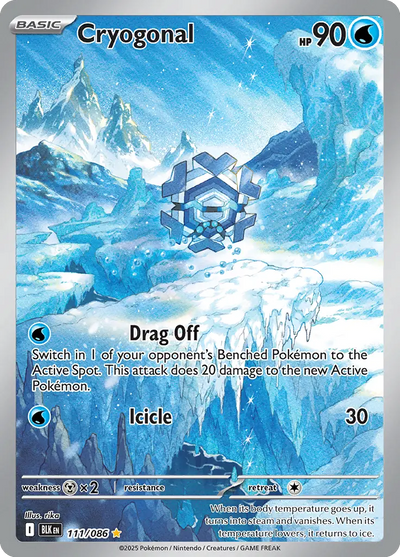 Pokemon Black Bolt Cryogonal #111